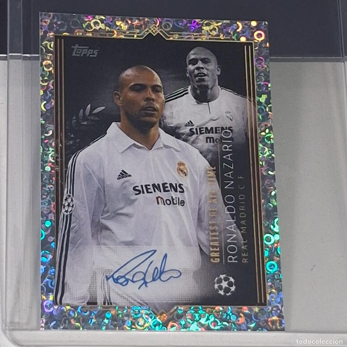 Cromos de f&uacute;tbol: C1 A2 738 RONALDO NAZARIO REAL MADRID FIRMADA CHAMPIONS STICKER 2023 2024 23 24 ALBUM TOPPS LEAGUE