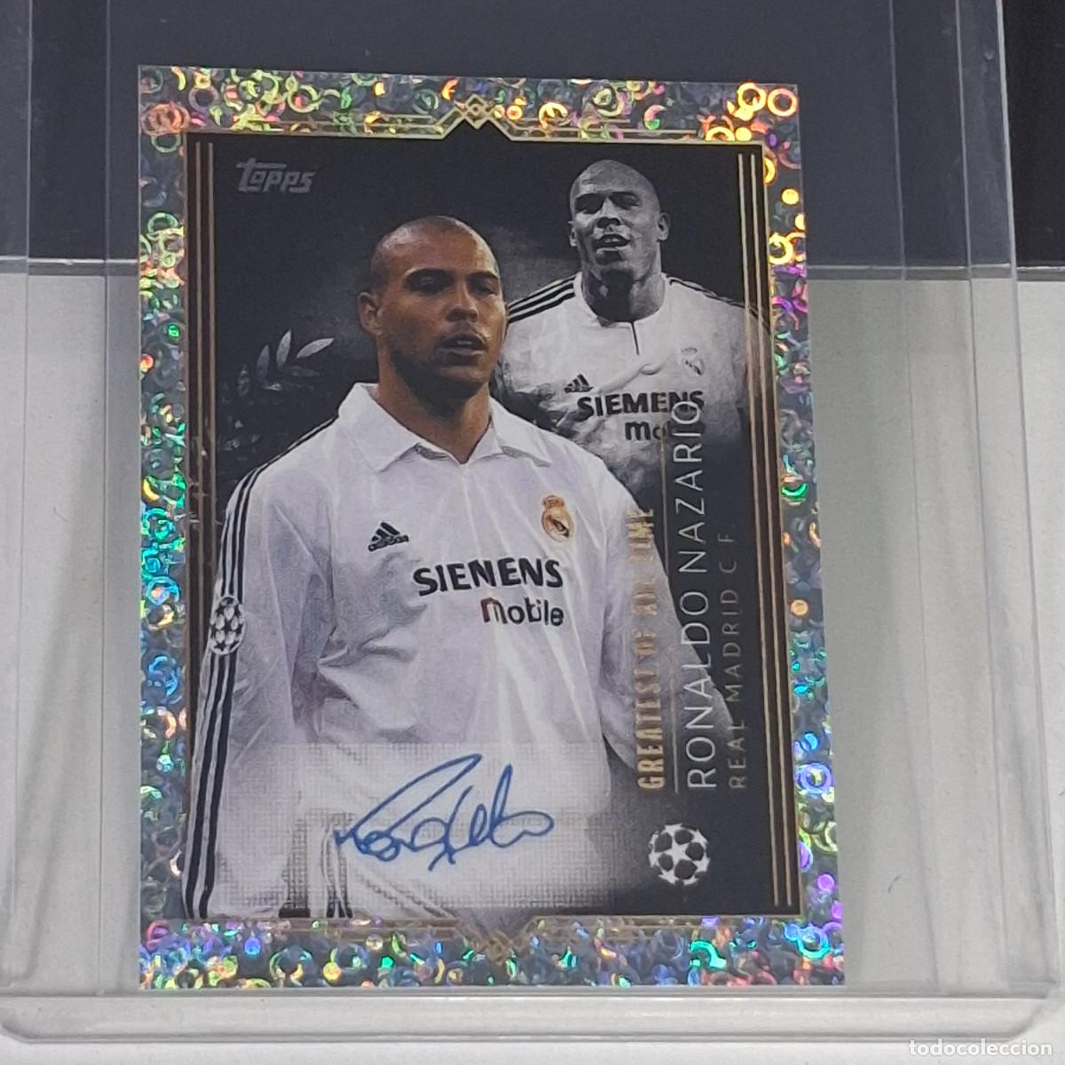 Cromos de f&uacute;tbol: C1 A1 738 RONALDO NAZARIO REAL MADRID FIRMADA CHAMPIONS STICKER 2023 2024 23 24 ALBUM TOPPS LEAGUE