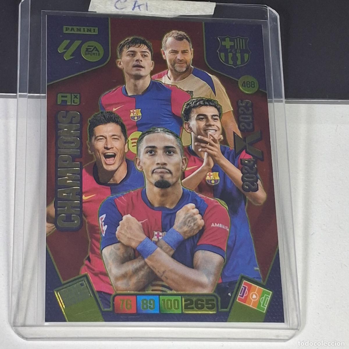 Cromos de f&uacute;tbol: C1A1 468 CHAMPIONS CARD BARCELONA YAMAL 2024 2025 PANINI LIGA ADRENALYN XL 2025 2026 25 26