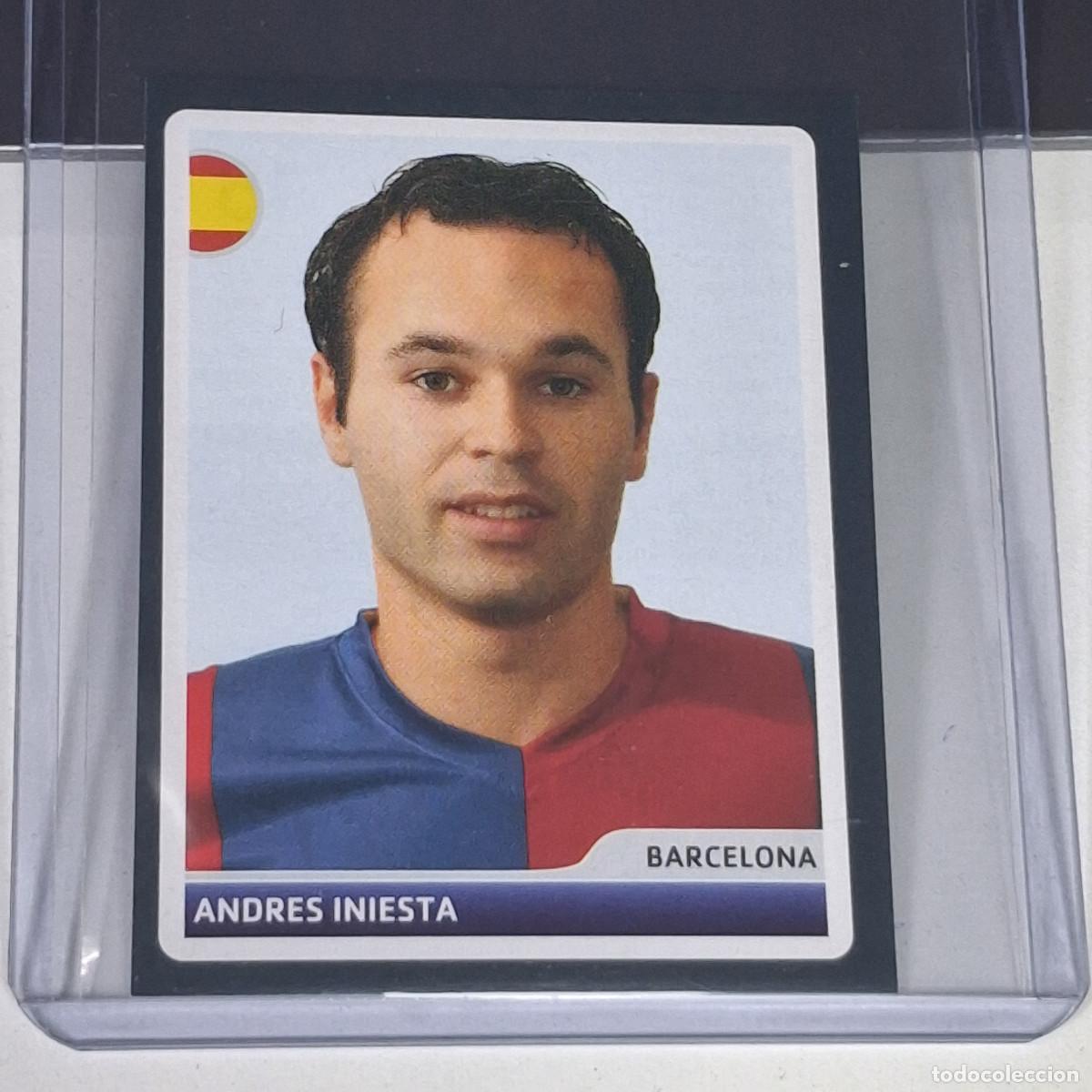Cromos de f&uacute;tbol: C1A1 15 INIESTA BARCELONA PANINI 2006 2007 CHAMPIONS LEAGUE FUTBOL CROMO 06 07