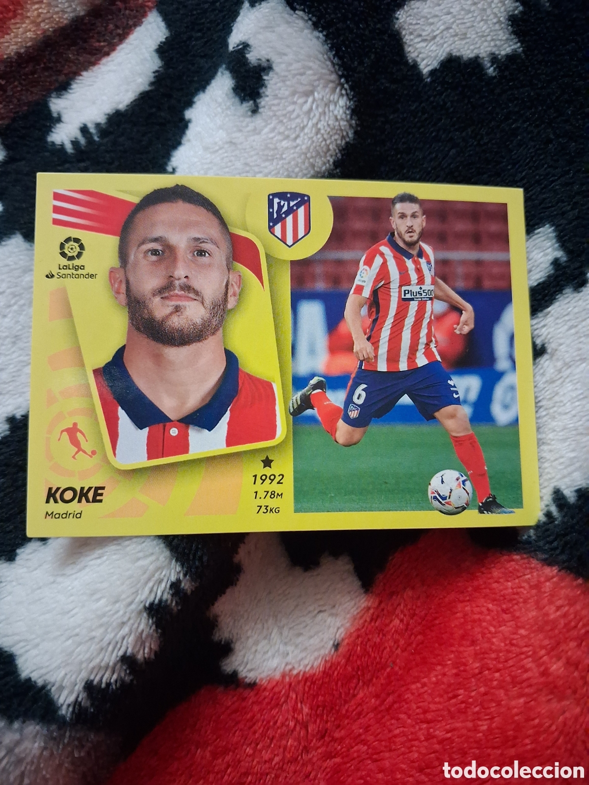 Cromos de f&uacute;tbol: CROMO KOKE 12 ATL&Eacute;TICO DE MADRID LIGA 21 22 TEMP 2021 2022 ESTE PANINI NUNCA PEGADO