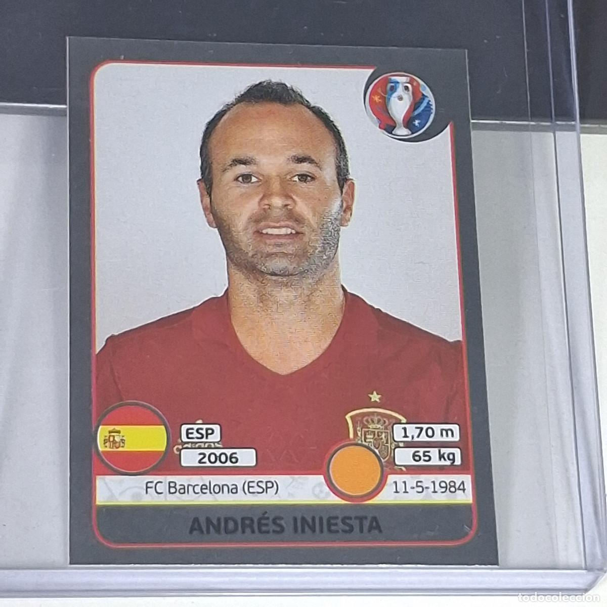 Cromos de Futebol: C1A1 363 STAR ANDRES INIESTA ESPA&Ntilde;A CROMOS STICKER UEFA EURO2016 FRANCE EURO 2016 FRANCIA EUROCOPA