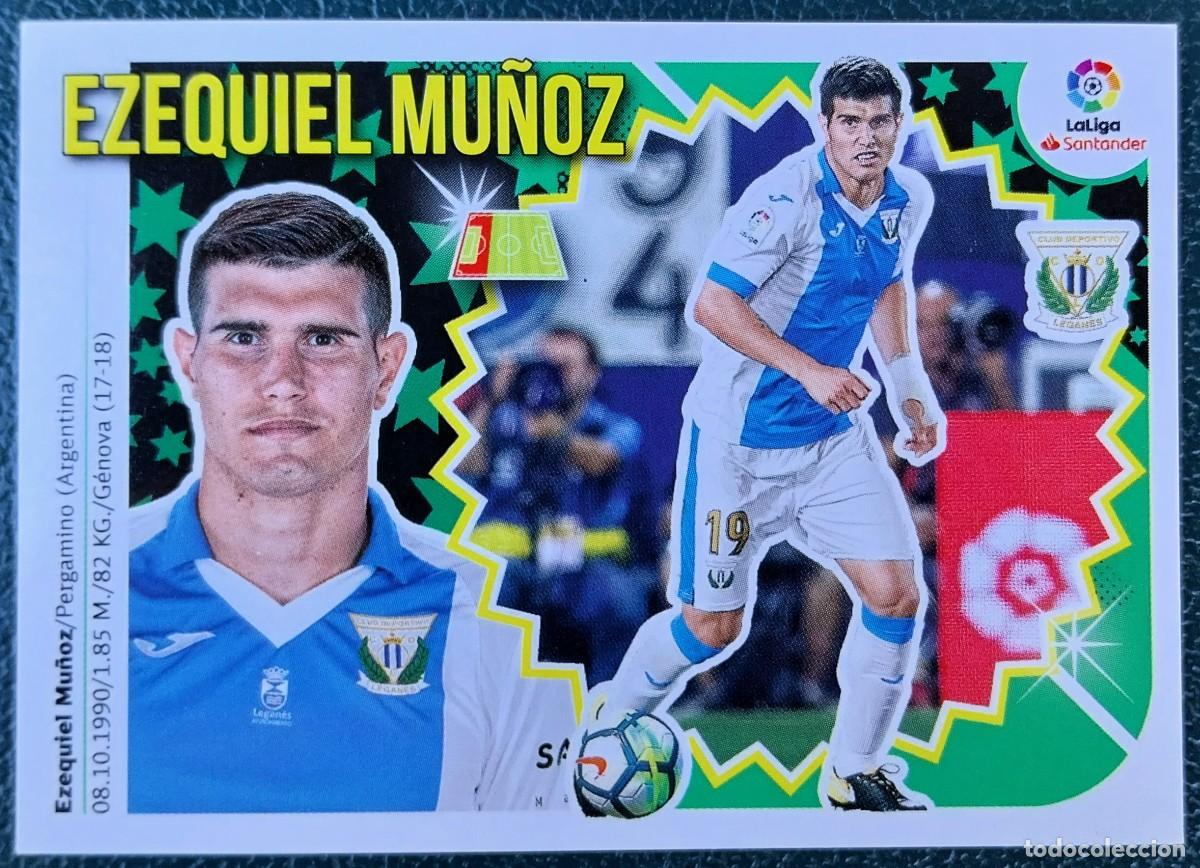 Cromos de f&uacute;tbol: 5 EZEQUIEL MU&Ntilde;OZ CD LEGANES CROMOS ALBUM EDICIONES ESTE 2018 2019 18 19