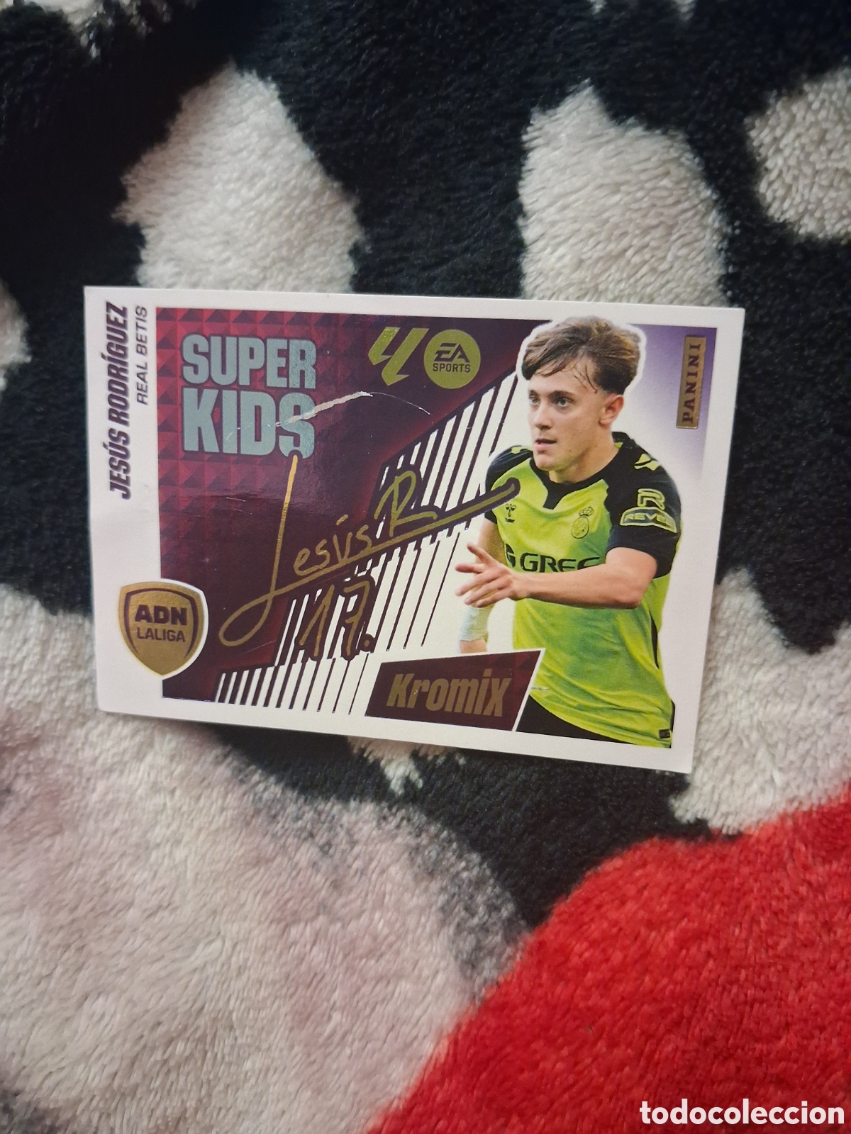 Cromos de f&uacute;tbol: 2025 2026 25 26 2&ordf; EDICION SUPER KIDS KROMIX ADN N&ordm; 13 JESUS RODRIGUEZ BETIS SEGUNDA EDICION