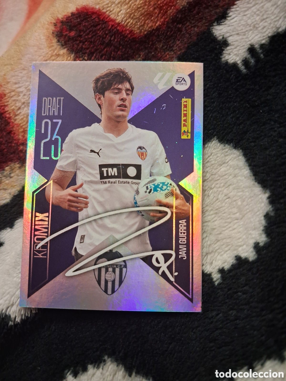 Cromos de f&uacute;tbol: N&ordm; K12 Javi Guerra Draft 23 Kromix Valencia CF Liga Este 26 27