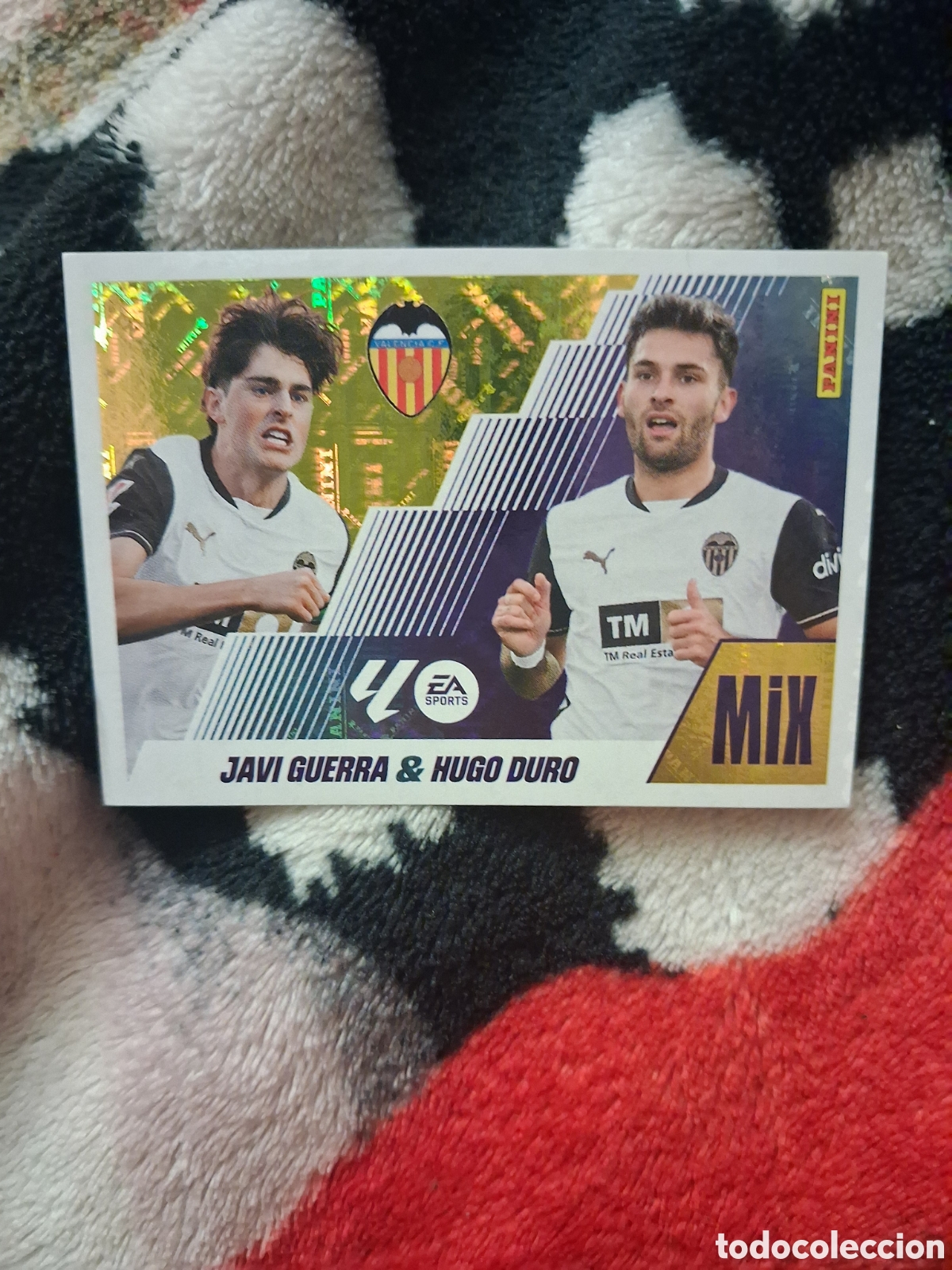 Cromos de f&uacute;tbol: CROMO LIGA ESTE TEMPORADA 25/26: MIX JAVI GUERRA & HUGO DURO, N&deg; 14