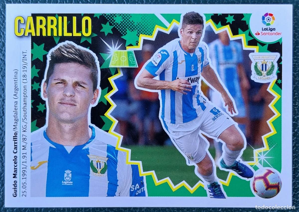 Cromos de f&uacute;tbol: 15 BIS CARRILLO CD LEGANES COLOCA CROMOS ALBUM EDICIONES ESTE 2018 2019 18 19