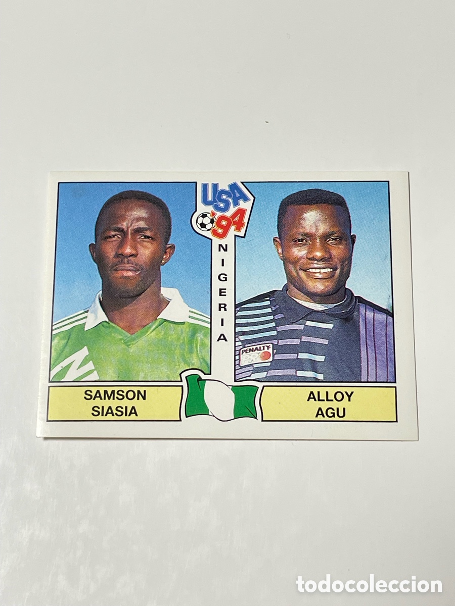 Cromos de f&uacute;tbol: Samson Siasia - Alloy Agu Nigeria Panini USA &lsquo;94 #243