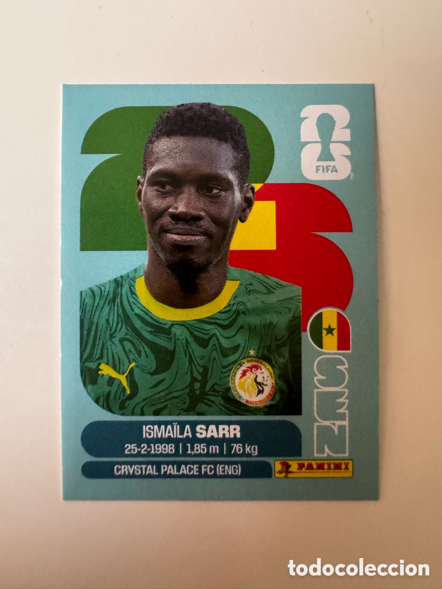 Cromos de f&uacute;tbol: FIFA WORLD CUP 2026 STICKER PANINI &ndash; Ismaila Sarr &ndash; Senegal SEN16