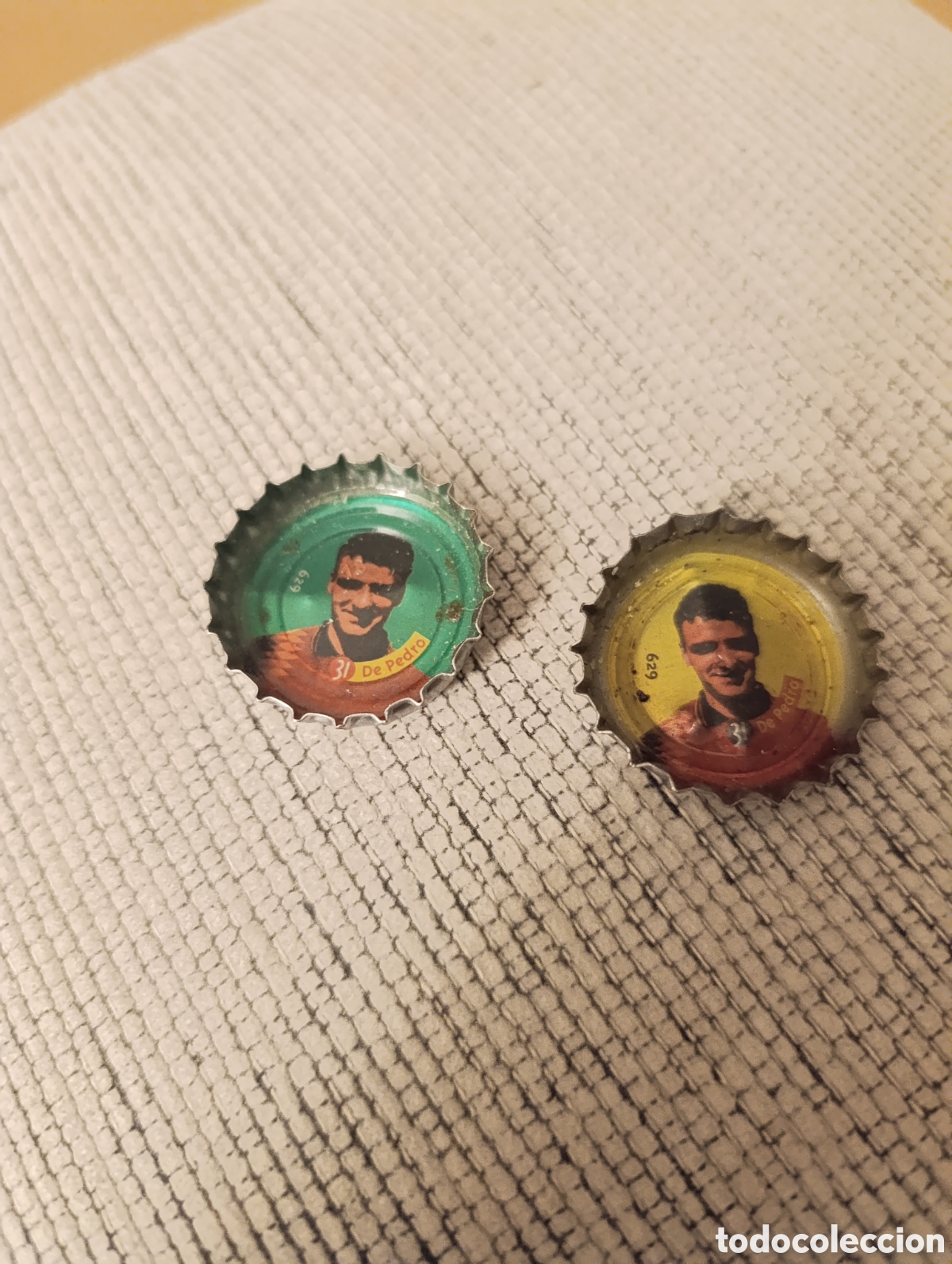 Cromos de f&uacute;tbol: Chapa Coca Cola Selecci&oacute;n Espa&ntilde;ola de Futbol n 31 De Pedro