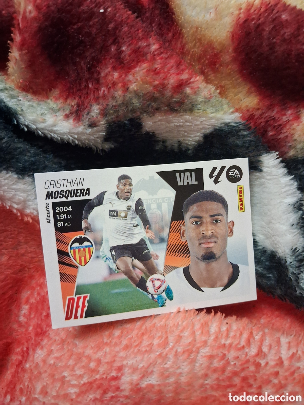 Cromos de f&uacute;tbol: D3 6 MOSQUERA VALENCIA LIGA ESTE 2025 2026 25 26 PANINI STICKERS CROMOS SPORTS
