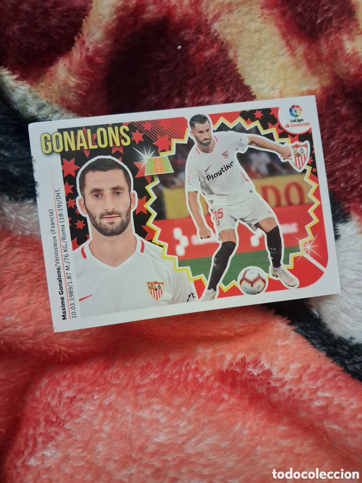 Cromos de f&uacute;tbol: L2 GONALONS SEVILLA F. C. COLOCA LIGA ESTE 2018 2019 18 19 NUNCA PEGADO SIN PEGAR