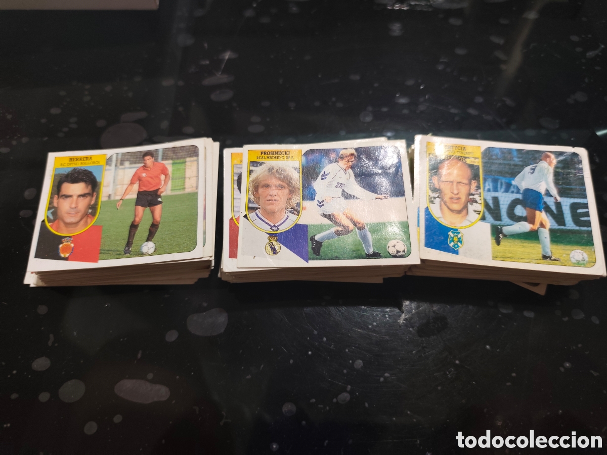 Cromos de f&uacute;tbol: Lote 204 cromos diferentes este 91-92 diferentes recuperados