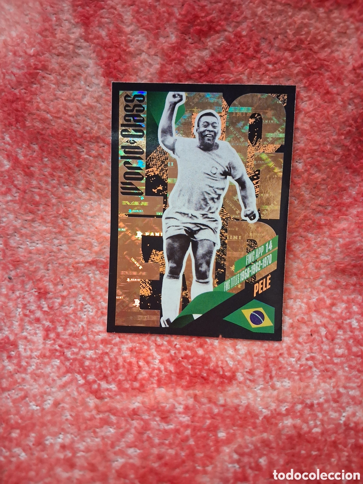Cromos de f&uacute;tbol: Pele n&deg;366 THE GAME CHANGERS-LEGEND Fifa World Class 2024 Brasil