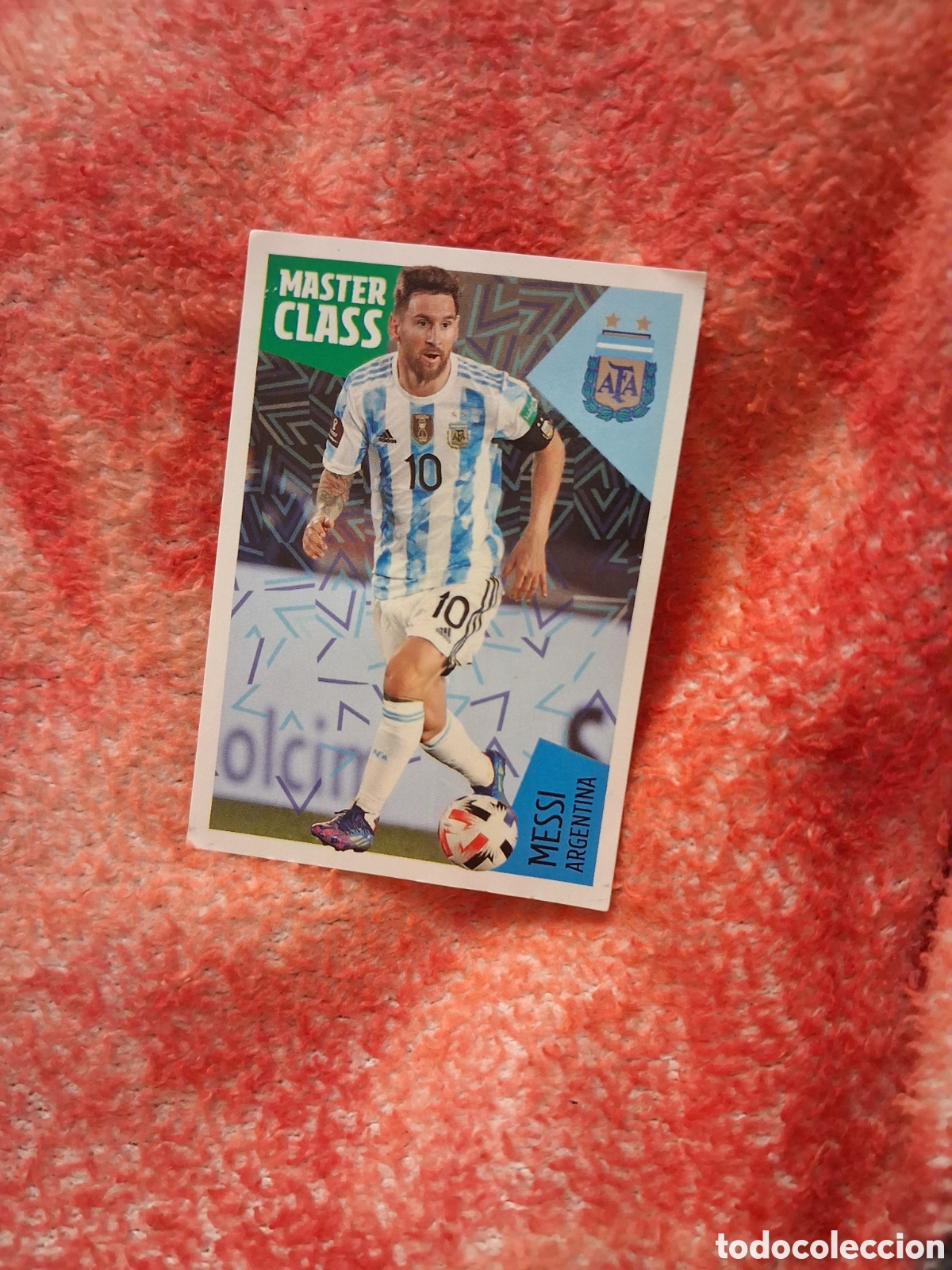 Cromos de f&uacute;tbol: Los &iacute;dolos de la roja Panini carrefour Messi master class Argentina N 61 mundial Qatar 2022