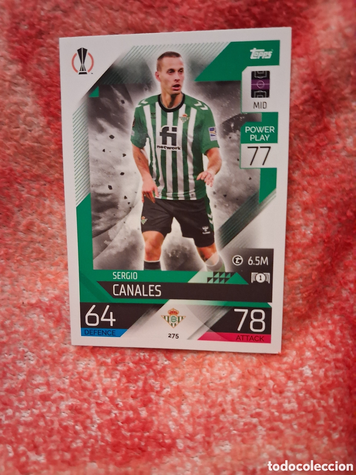 Cromos de f&uacute;tbol: CROMO CARD CANALES BETIS 275 MATCH ATTAX 2022-2023 22-23 TOPPS ~