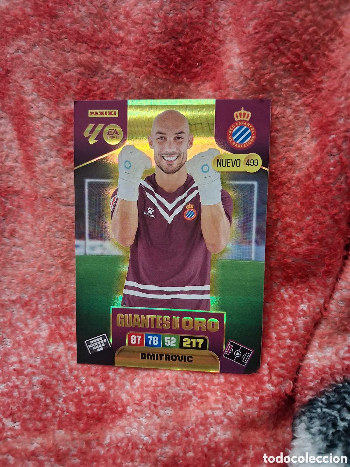 Cromos de f&uacute;tbol: Guantes de Oro 499 Dimitrovic Espa&ntilde;ol Adrenalyn XL Liga 25 26
