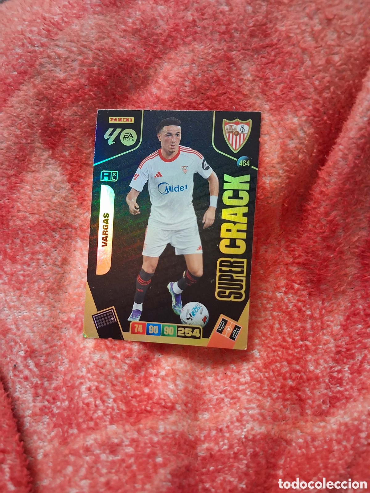Cromos de f&uacute;tbol: VARGAS SEVILLA SUPER CRACK N&ordm; 464 LIGA ADRENALYN 25 26 2025 2026 PANINI