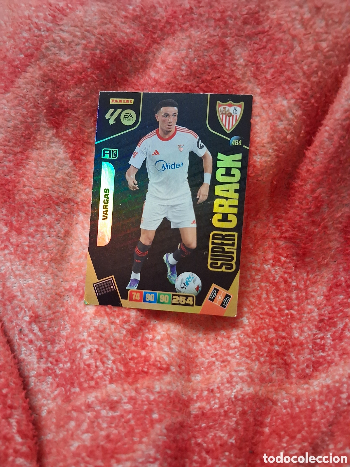Cromos de f&uacute;tbol: VARGAS SEVILLA SUPER CRACK N&ordm; 464 LIGA ADRENALYN 25 26 2025 2026 PANINI