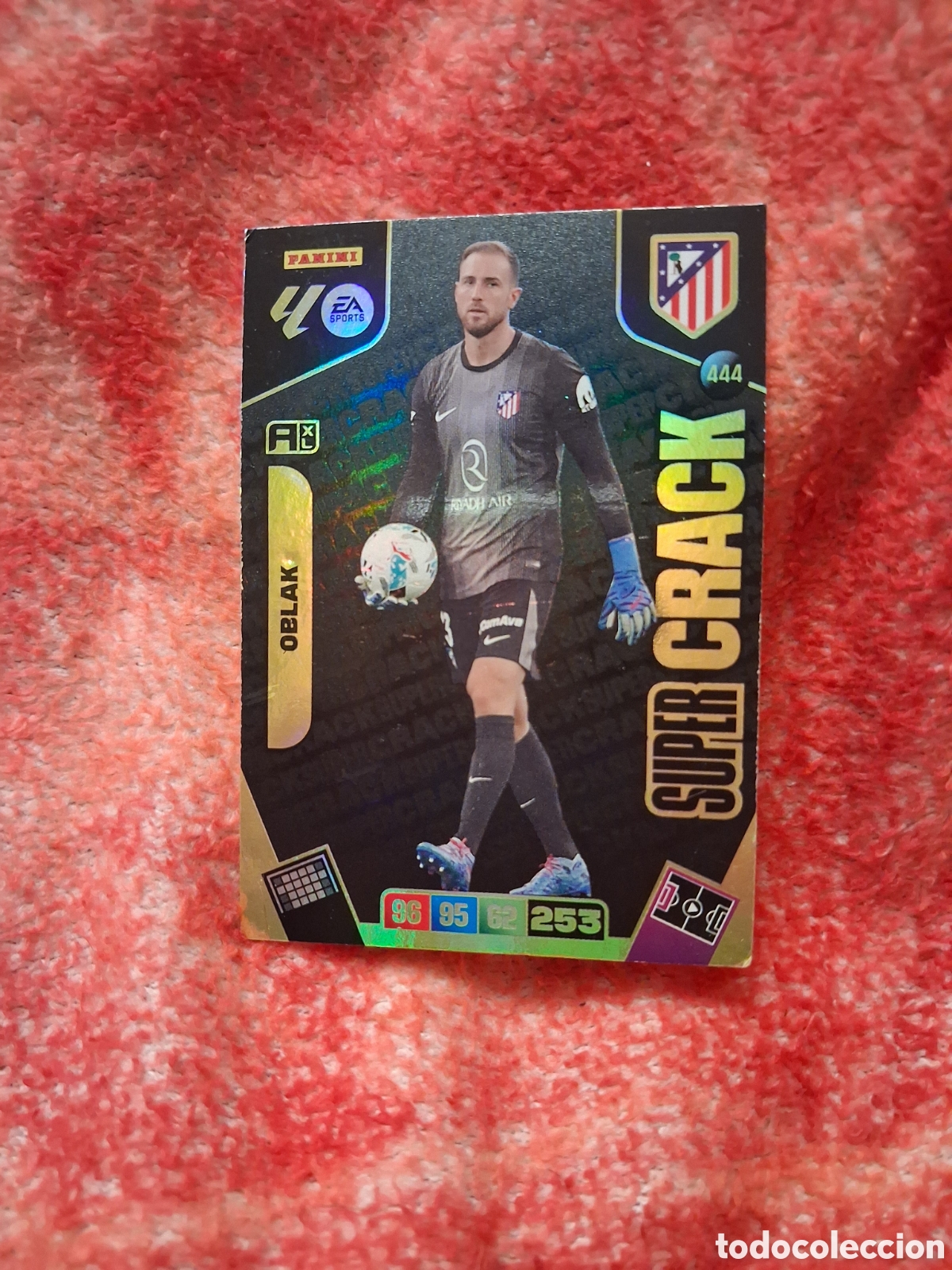Cromos de f&uacute;tbol: OBLAK ATLETICO DE MADRID SUPER CRACK N&ordm; 444 LIGA ADRENALYN 25 26 2025 2026 PANINI
