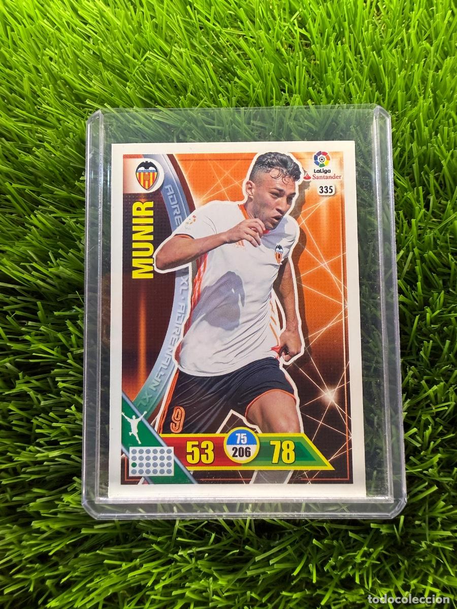 Cromos de f&uacute;tbol: N&ordm; 335 Munir Valencia CF Adrenalyn XL 16 17