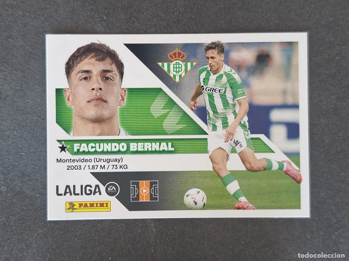 Cromos de f&uacute;tbol: L1 FACUNDO BERNAL REAL BETIS BALOMPIE LIGA ESTE 2026 2027 26 27 NUNCA PEGADO SIN PEGAR