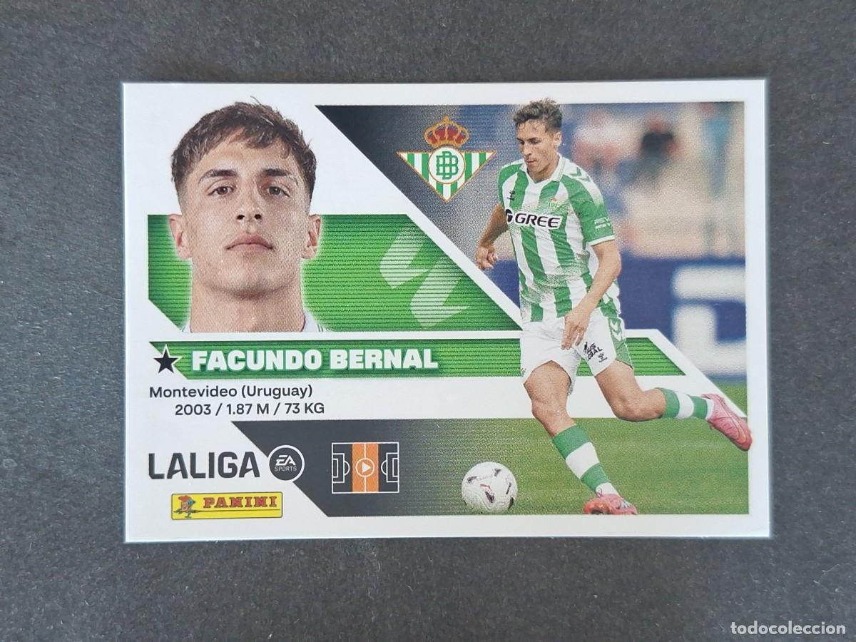 Cromos de f&uacute;tbol: L1 FACUNDO BERNAL REAL BETIS BALOMPIE LIGA ESTE 2026 2027 26 27 NUNCA PEGADO SIN PEGAR