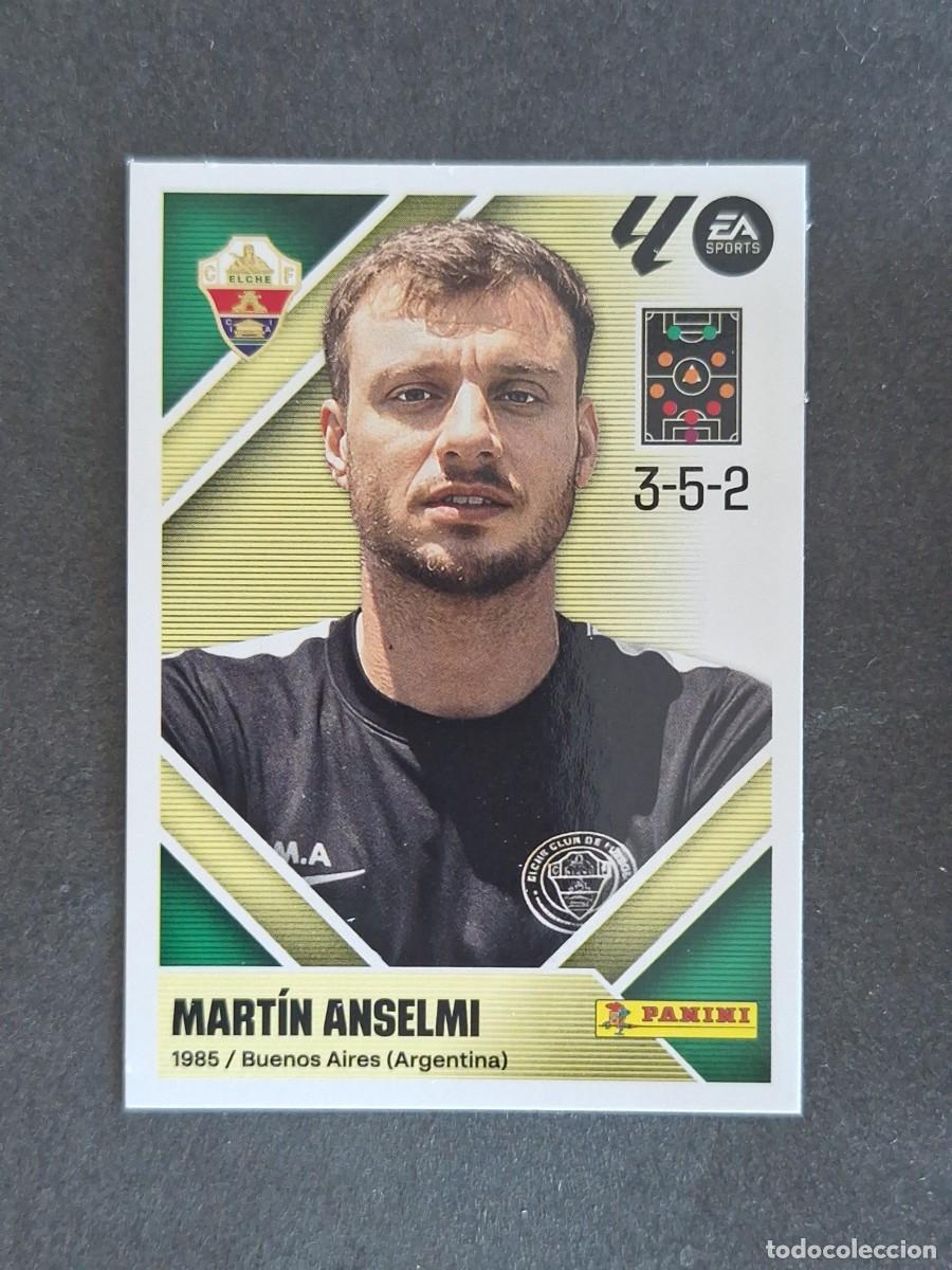 Cromos de f&uacute;tbol: L1 MARTIN ANSELMI ENTRENADOR ELCHE C. F. LIGA ESTE 2026 2027 26 27 NUNCA PEGADO SIN PEGAR