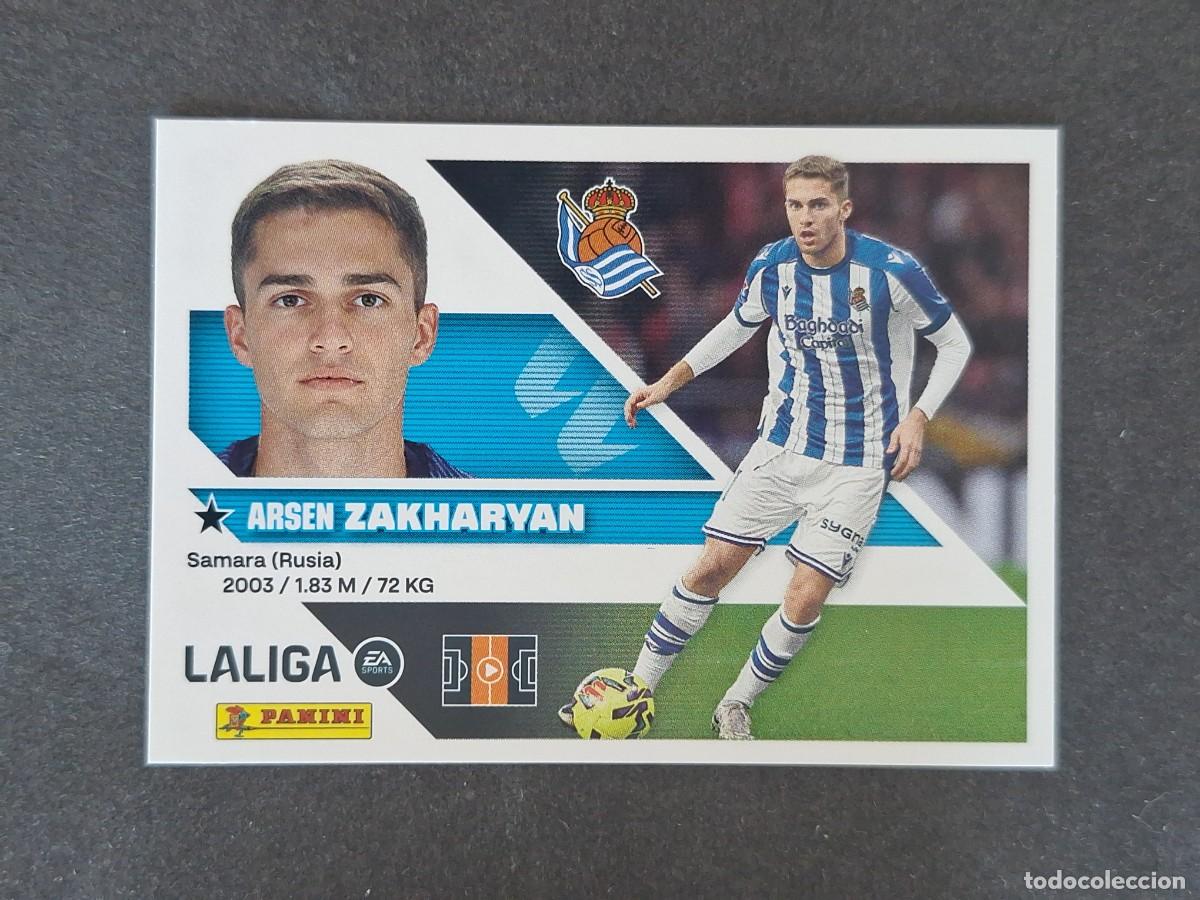 Cromos de f&uacute;tbol: L1 ZAKHARYAN REAL SOCIEDAD LIGA ESTE 2026 2027 26 27 NUNCA PEGADO SIN PEGAR