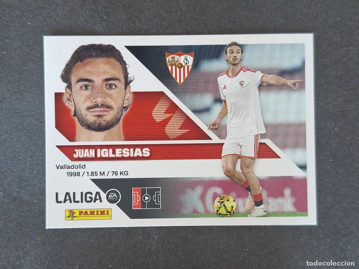 Cromos de f&uacute;tbol: L1 JUAN IGLESIAS SEVILLA F. C. COLOCA LIGA ESTE 2026 2027 26 27 NUNCA PEGADO SIN PEGAR
