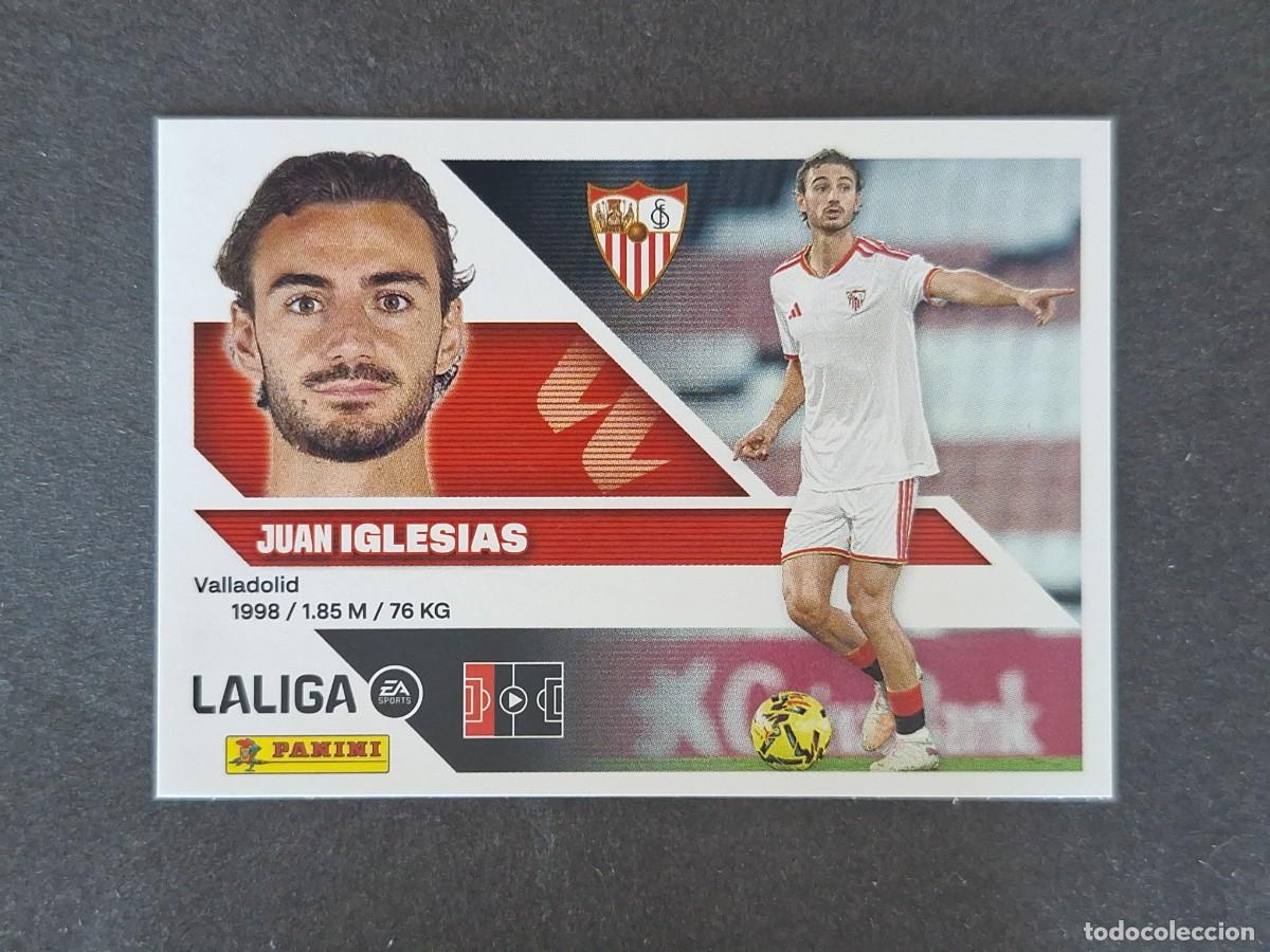 Cromos de f&uacute;tbol: L1 JUAN IGLESIAS SEVILLA F. C. COLOCA LIGA ESTE 2026 2027 26 27 NUNCA PEGADO SIN PEGAR