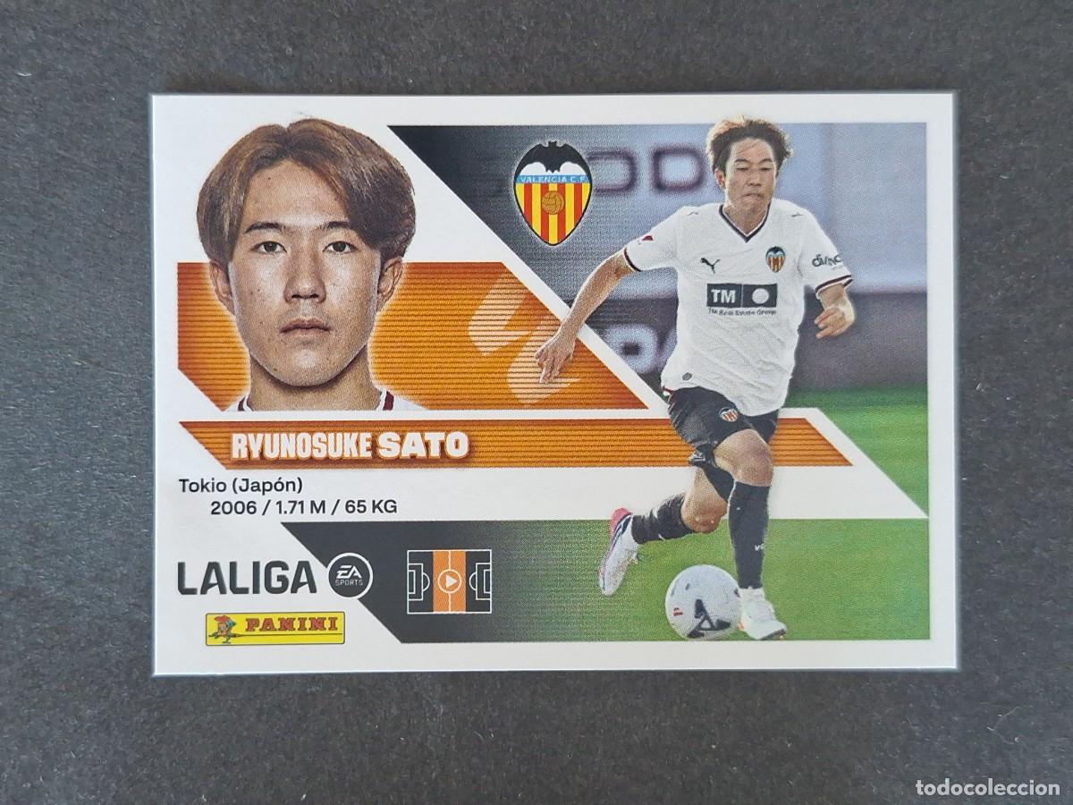 Cromos de f&uacute;tbol: L1 SATO VALENCIA C. F. FICHAJE 14 LIGA ESTE 2026 2027 26 27 NUNCA PEGADO SIN PEGAR