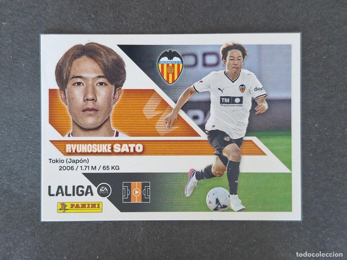 Cromos de f&uacute;tbol: L1 SATO VALENCIA C. F. FICHAJE 14 LIGA ESTE 2026 2027 26 27 NUNCA PEGADO SIN PEGAR