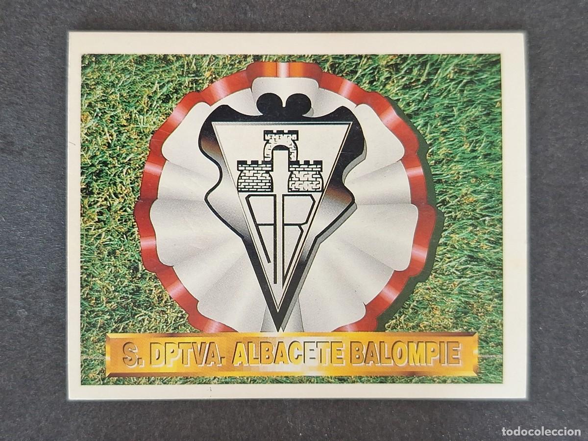 Cromos de f&uacute;tbol: L5 ESCUDO ALBACETE BALOMPIE LIGA ESTE 1994 1995 94 95 NUNCA PEGADO SIN PEGAR