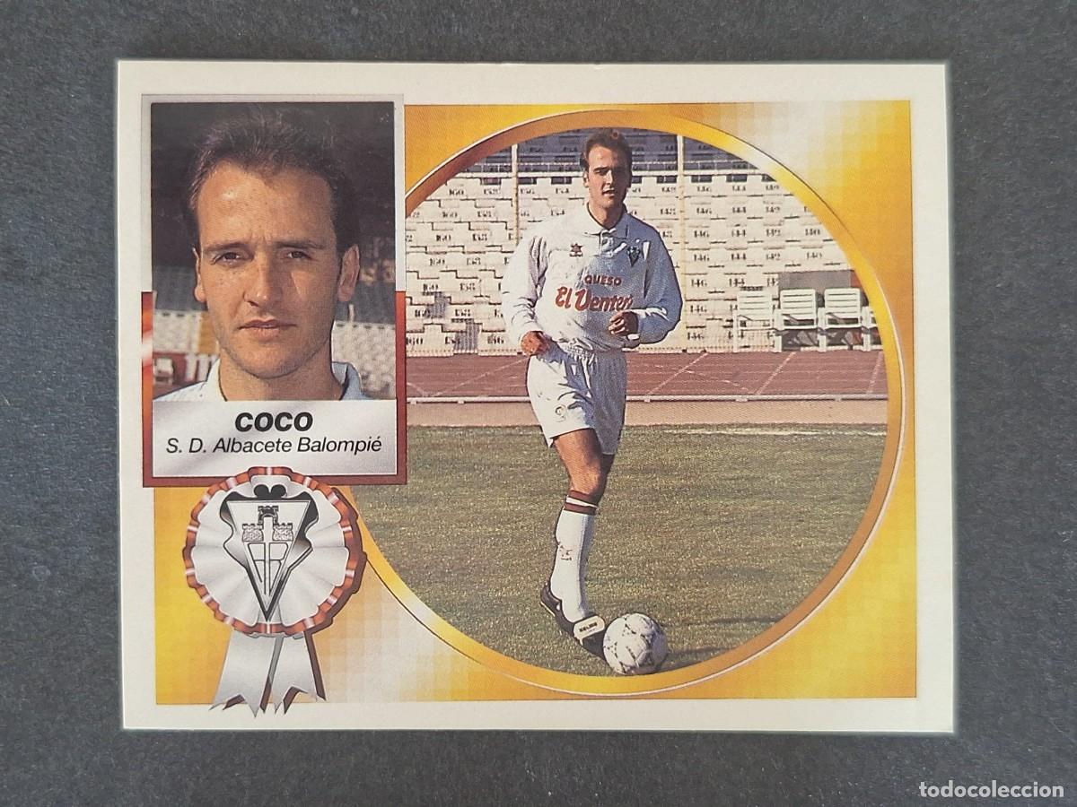 Cromos de f&uacute;tbol: L5 COCO ALBACETE BALOMPIE LIGA ESTE 1994 1995 94 95 NUNCA PEGADO SIN PEGAR