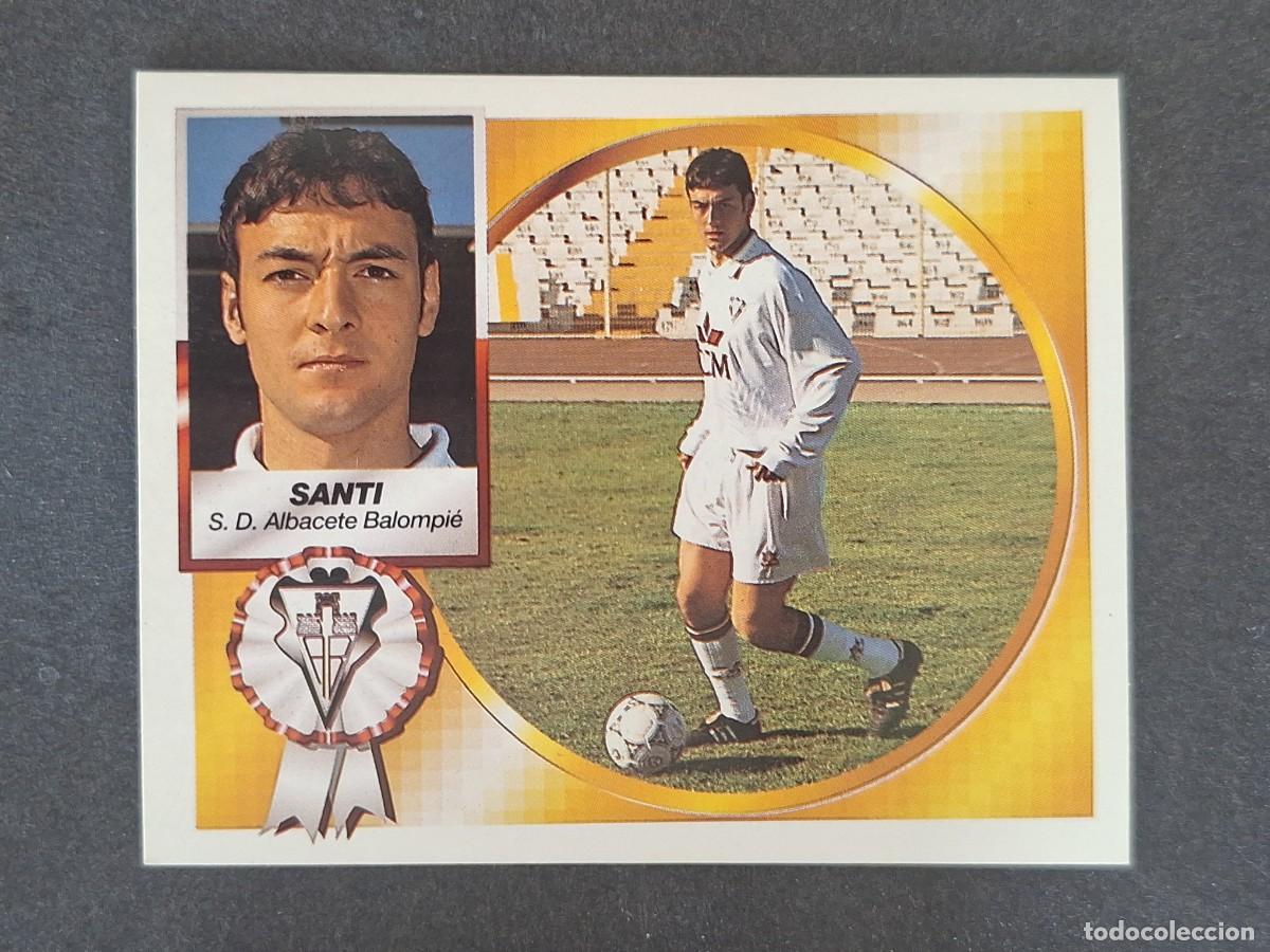Cromos de f&uacute;tbol: L5 SANTI ALBACETE BALOMPIE LIGA ESTE 1994 1995 94 95 NUNCA PEGADO SIN PEGAR