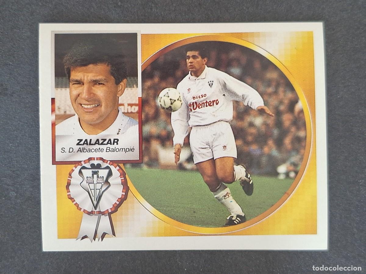 Cromos de f&uacute;tbol: L5 ZALAZAR ALBACETE BALOMPIE LIGA ESTE 1994 1995 94 95 NUNCA PEGADO SIN PEGAR
