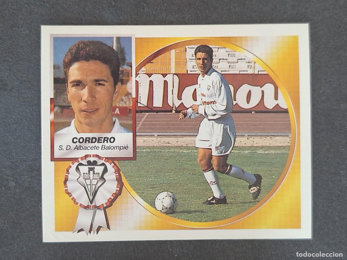 Cromos de f&uacute;tbol: L5 CORDERO ALBACETE BALOMPIE LIGA ESTE 1994 1995 94 95 NUNCA PEGADO SIN PEGAR