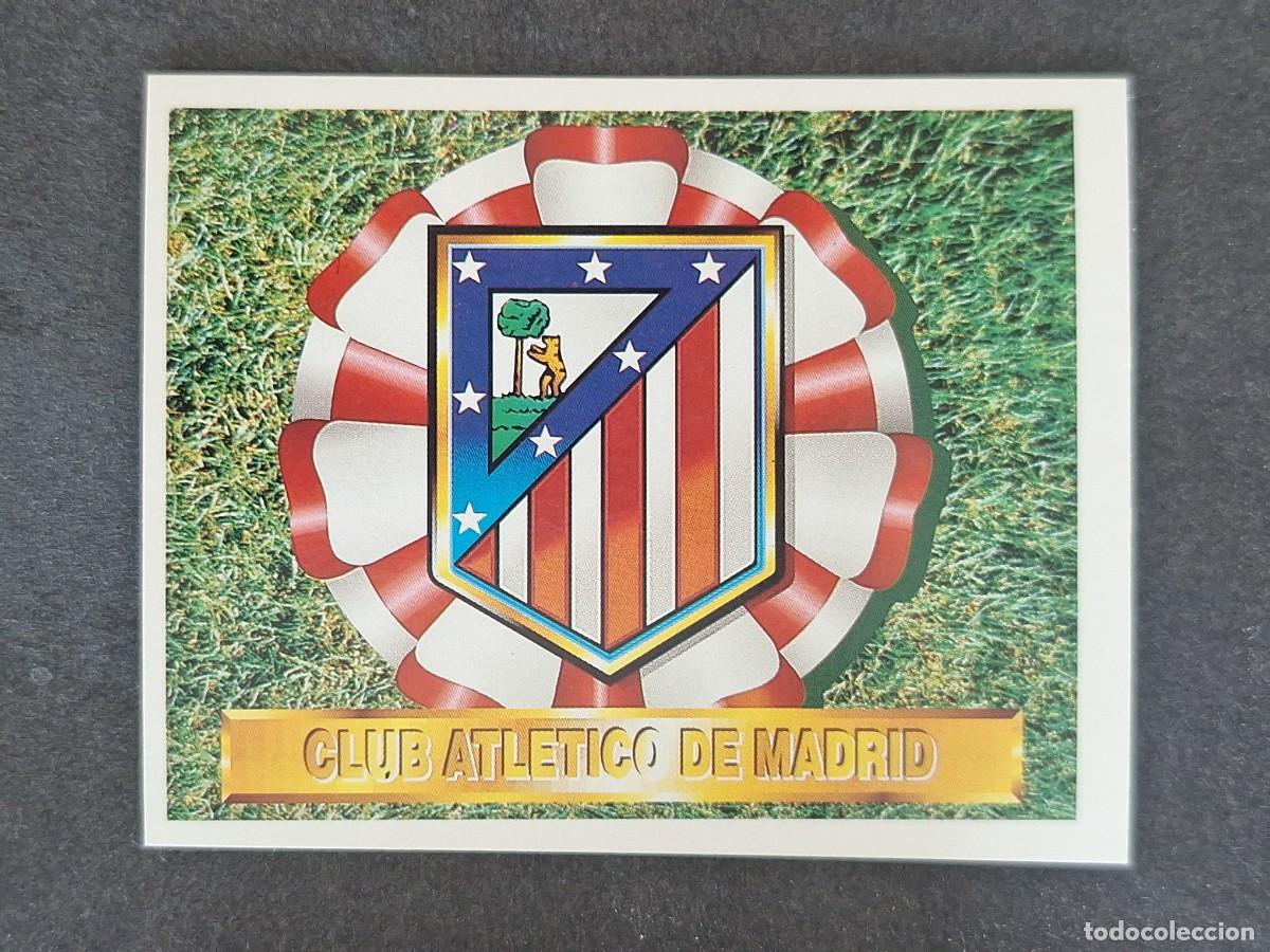 Cromos de f&uacute;tbol: L5 ESCUDO ATLETICO DE MADRID LIGA ESTE 1994 1995 94 95 NUNCA PEGADO SIN PEGAR