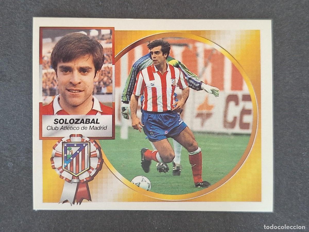 Cromos de f&uacute;tbol: L5 SOLOZABAL ATLETICO DE MADRID LIGA ESTE 1994 1995 94 95 NUNCA PEGADO SIN PEGAR
