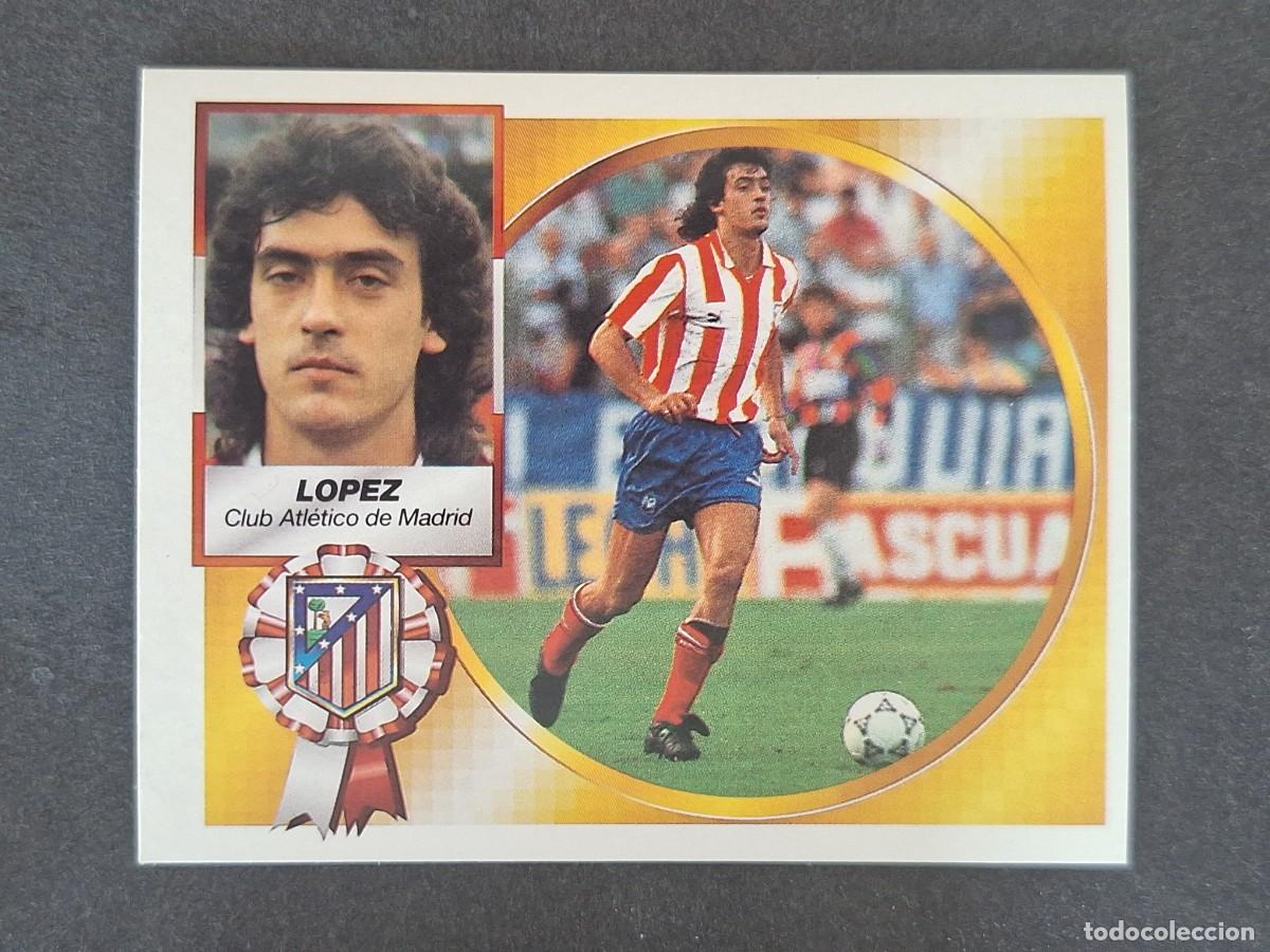 Cromos de f&uacute;tbol: L5 LOPEZ ATLETICO DE MADRID LIGA ESTE 1994 1995 94 95 NUNCA PEGADO SIN PEGAR