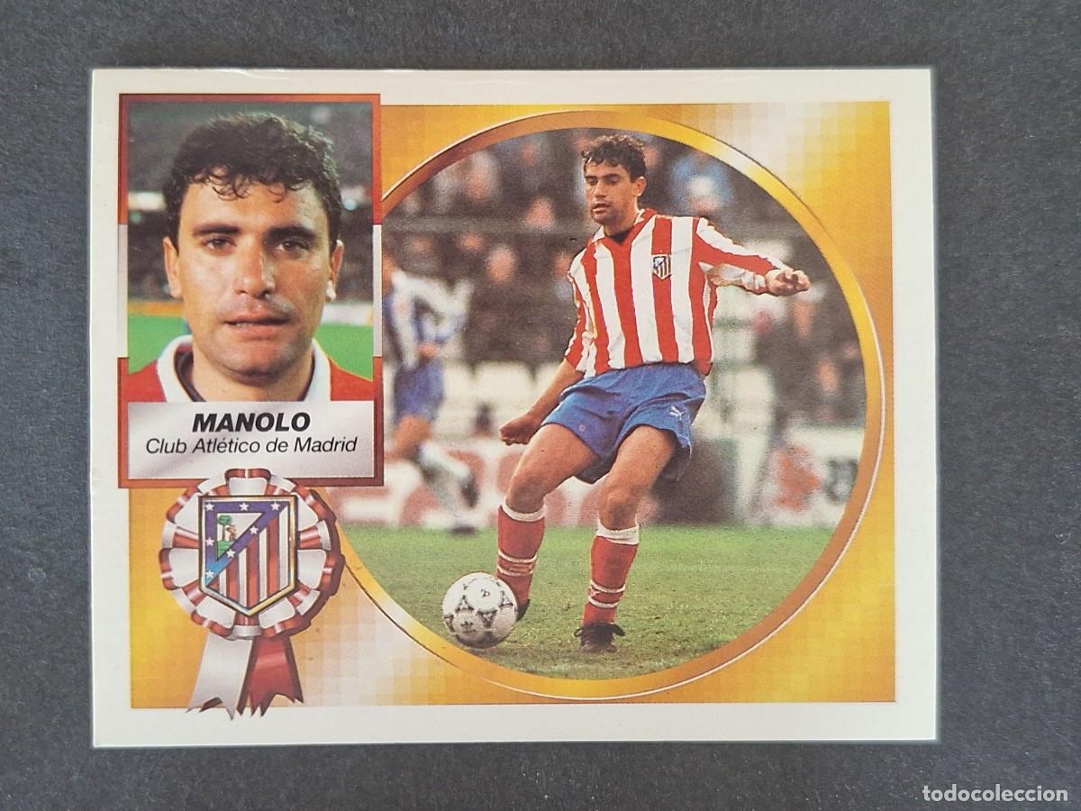 Cromos de f&uacute;tbol: L5 MANOLO ATLETICO DE MADRID LIGA ESTE 1994 1995 94 95 NUNCA PEGADO SIN PEGAR