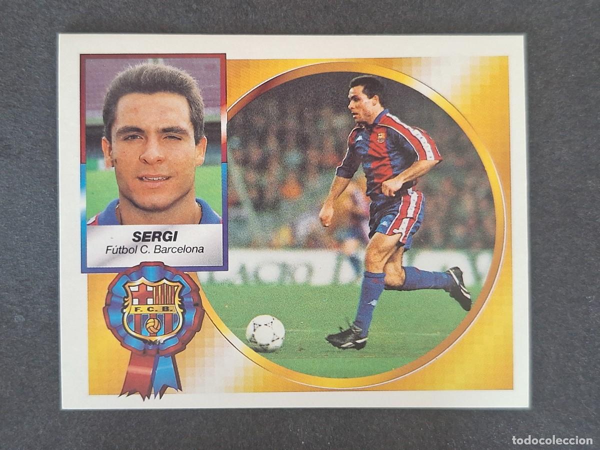 Cromos de f&uacute;tbol: L5 SERGI F. C. BARCELONA LIGA ESTE 1994 1995 94 95 NUNCA PEGADO SIN PEGAR