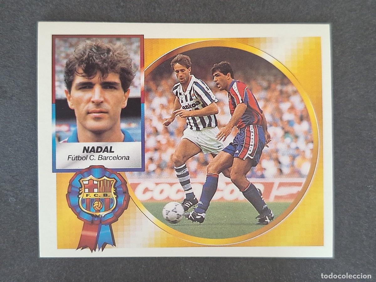 Cromos de f&uacute;tbol: L5 NADAL F. C. BARCELONA LIGA ESTE 1994 1995 94 95 NUNCA PEGADO SIN PEGAR