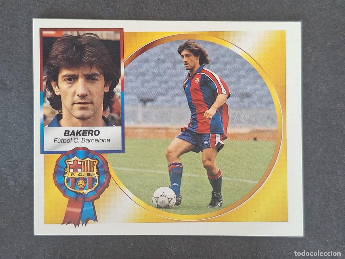 Cromos de f&uacute;tbol: L5 BAKERO F. C. BARCELONA LIGA ESTE 1994 1995 94 95 NUNCA PEGADO SIN PEGAR