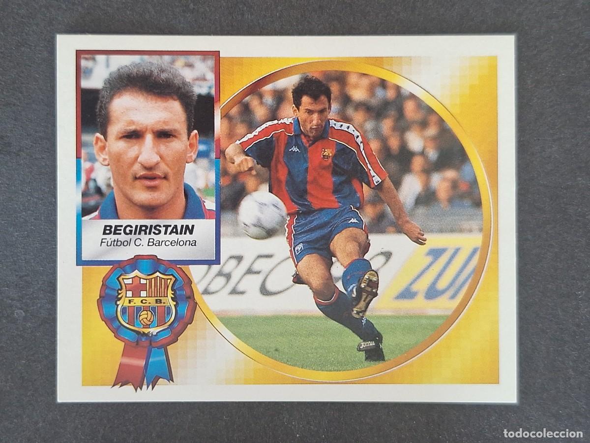 Cromos de f&uacute;tbol: L5 BEGIRISTAIN F. C. BARCELONA LIGA ESTE 1994 1995 94 95 NUNCA PEGADO SIN PEGAR