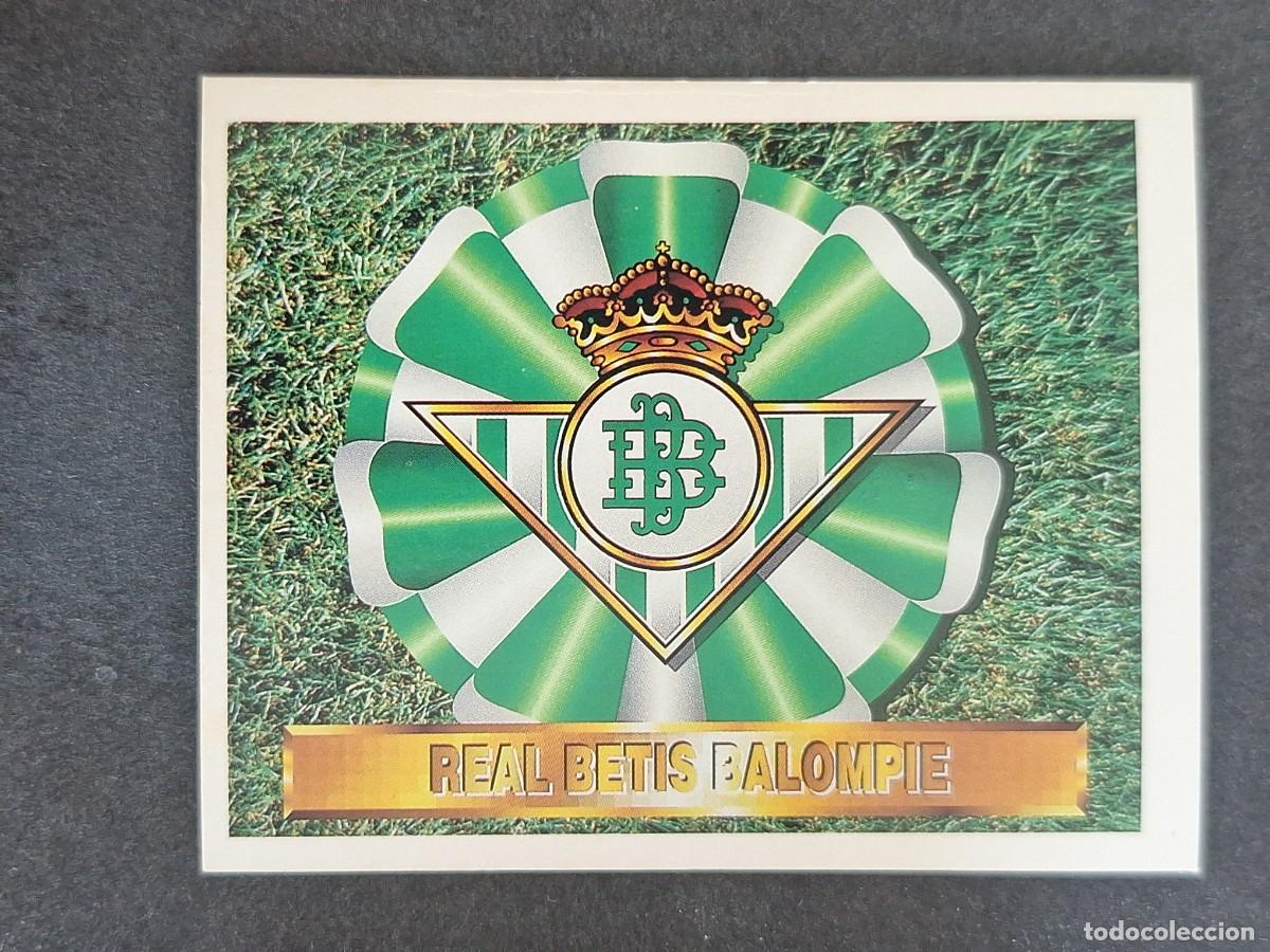 Cromos de f&uacute;tbol: L5 ESCUDO REAL BETIS BALOMPIE LIGA ESTE 1994 1995 94 95 NUNCA PEGADO SIN PEGAR