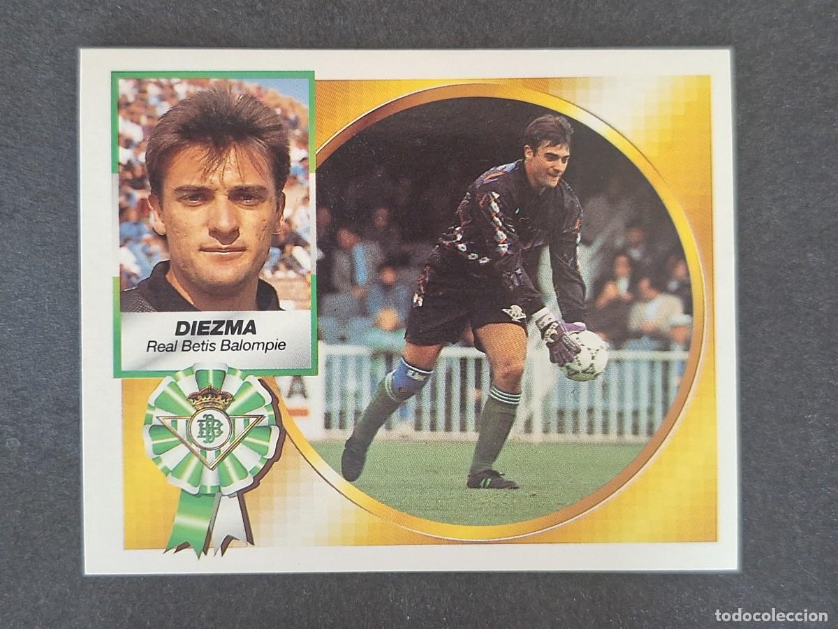 Cromos de f&uacute;tbol: L5 DIEZMA REAL BETIS BALOMPIE LIGA ESTE 1994 1995 94 95 NUNCA PEGADO SIN PEGAR