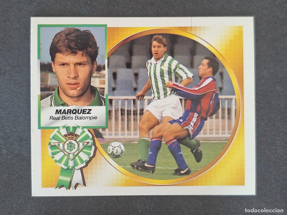 Cromos de f&uacute;tbol: L5 MARQUEZ REAL BETIS BALOMPIE LIGA ESTE 1994 1995 94 95 NUNCA PEGADO SIN PEGAR