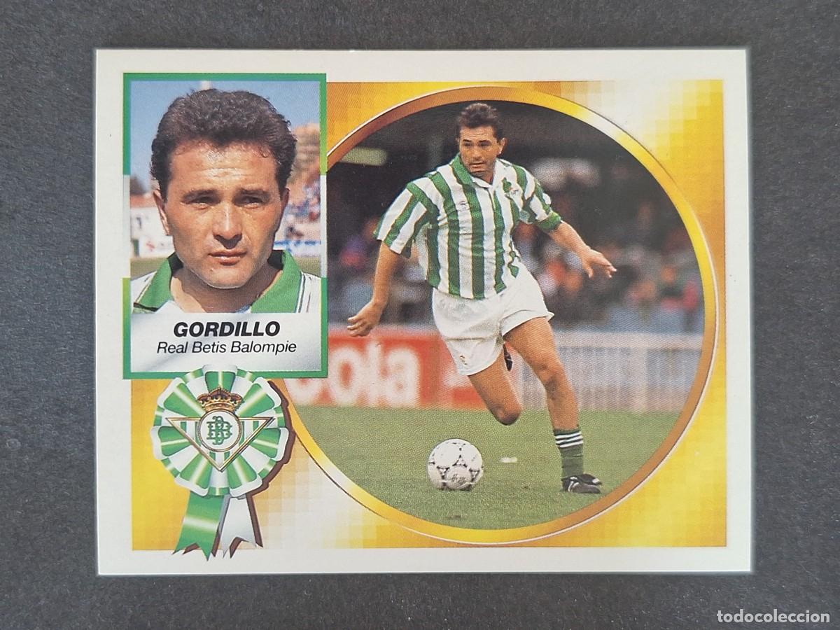 Cromos de f&uacute;tbol: L5 GORDILLO REAL BETIS BALOMPIE LIGA ESTE 1994 1995 94 95 NUNCA PEGADO SIN PEGAR